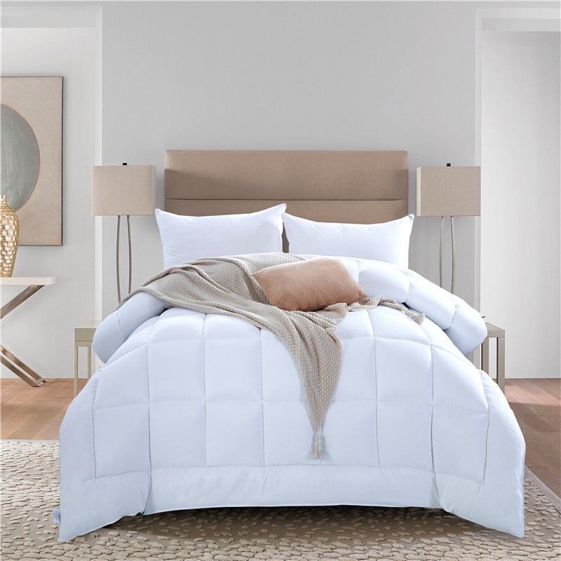 100% cotton high quality Duck Feather Comforter White Goose Down Duvet Quilt with All Sizes