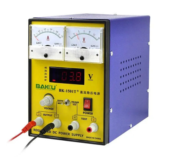 Baku 1501T + 15V 1A Adjustable Dc Power Supply Mobile Phone Repair Power Test Regulated Power Supply