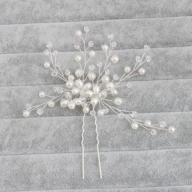 Лучшие модные свадебные аксессуары для волос Оптовая Продажа жемчужные хрустальные цветочные свадебные заколки для волос