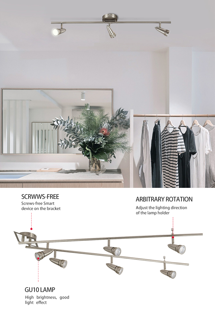 6light gu10 spotlight track lighting Vertex Lighting