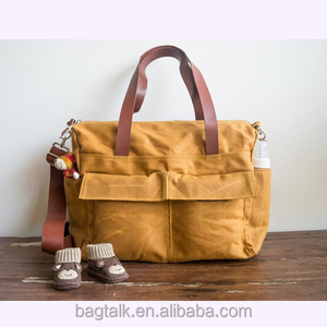 waxed canvas diaper bag