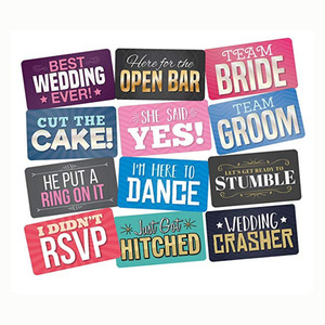 UV printing prop signs pvc photo booth props sign high quality photo booth props