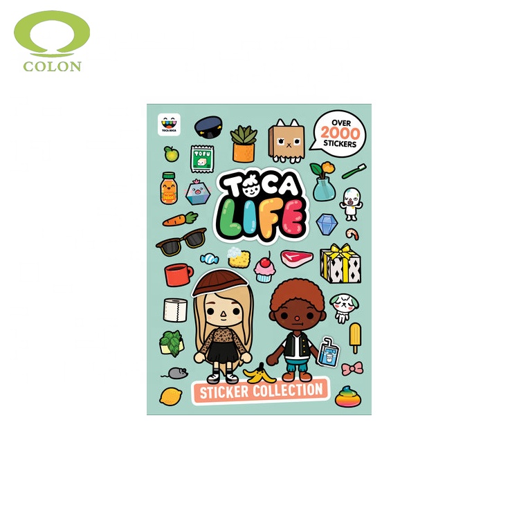 Детская книжка-раскраска для сбора наклеек