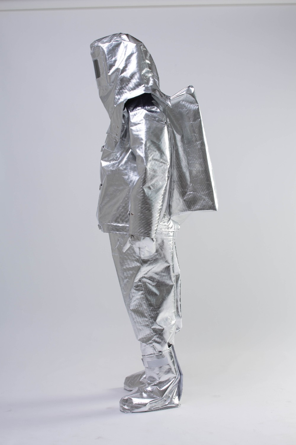 fire fighting fireman entry aluminum foil suit with hood, gloves, shoe cover