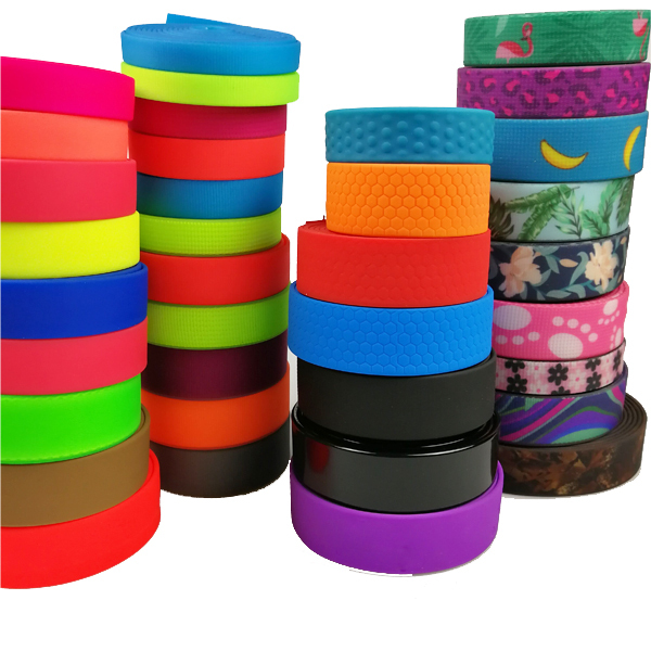 Custom Soft Plastic PVC Coated 100% polyester Fabric Tape Printed Webbing