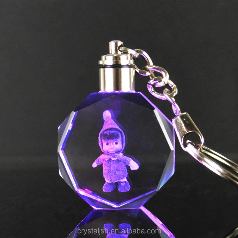 Оптовая продажа дешевые детские фоторамки crystal led брелок