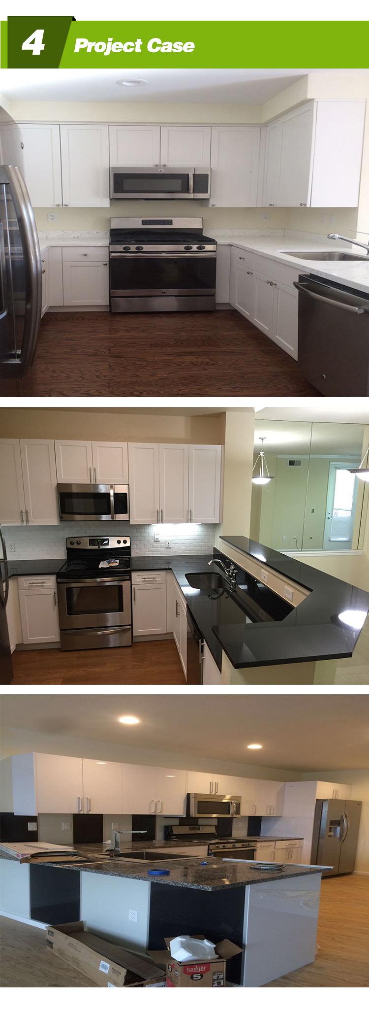 American shaker style laminate/pvc kitchen cupboard furniture