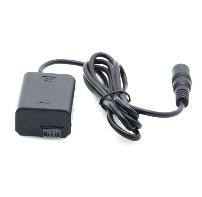 le D-robinet de V-bâti à l'adaptateur factice de batterie de puissance de coupleur de C.C NP-FW50 extensible le cordon pour a7 a7ii a7s a7r a7sii a7rii