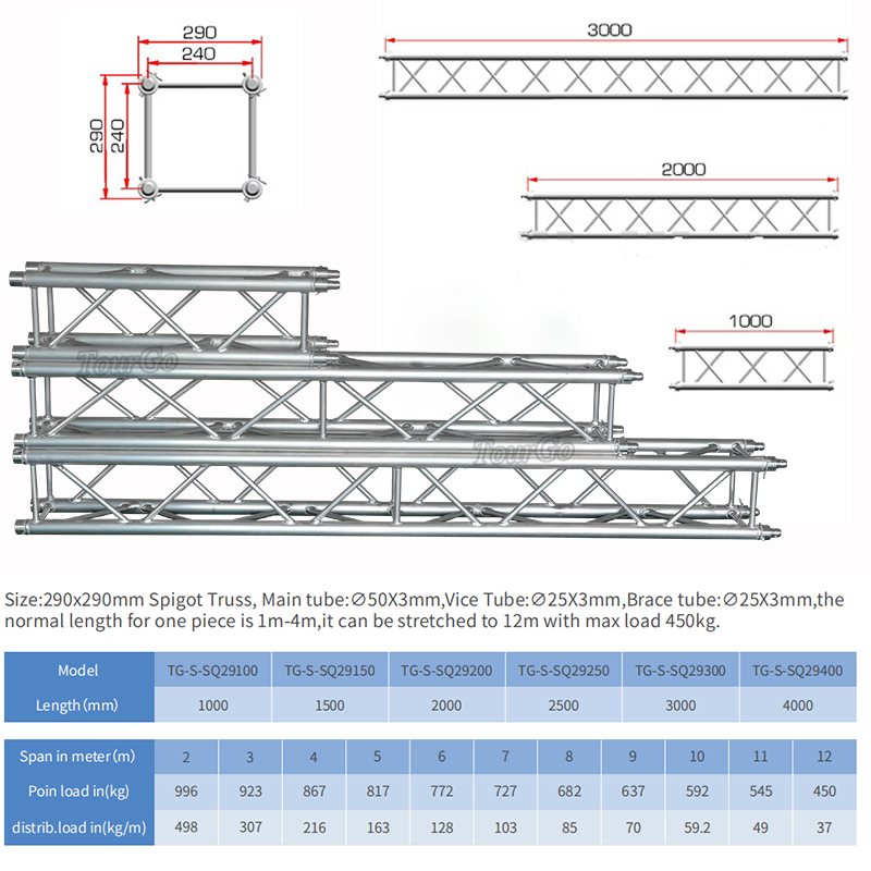 Tourgo Aluminum Display Truss for Trade Show Exhibition