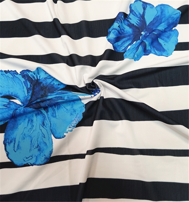 Трикотажная текстильная ткань высокое качество полоса 2018 лайкра спандекс купальники