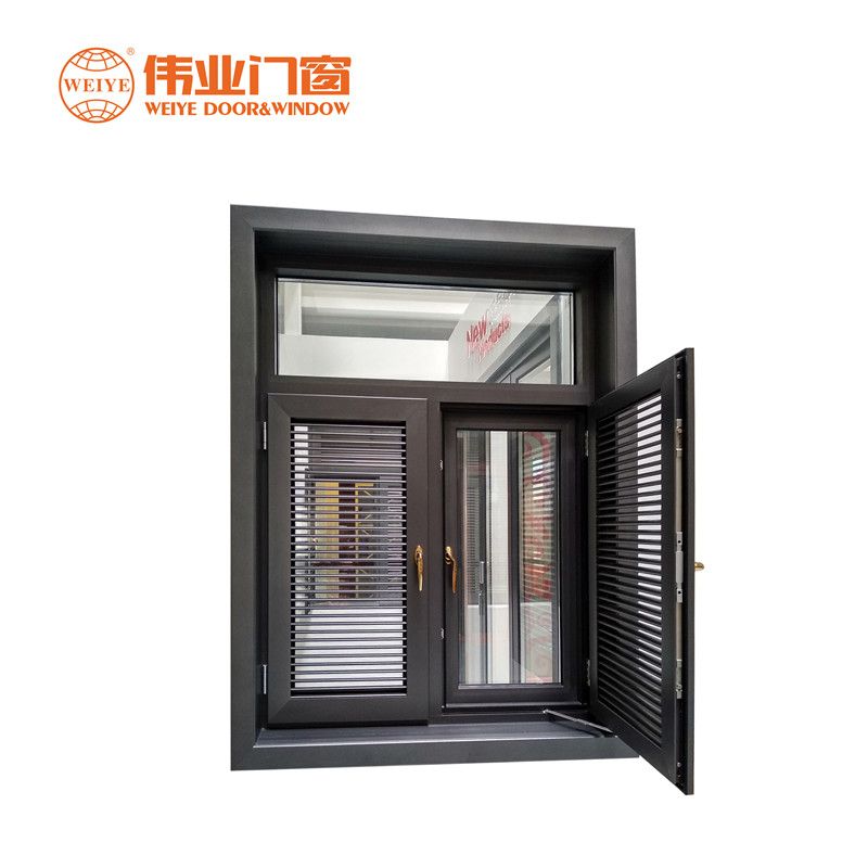 Europäischen Stil Aluminium Flügel Scharnier Schärpe Mit Sonnenschutz Jalousie