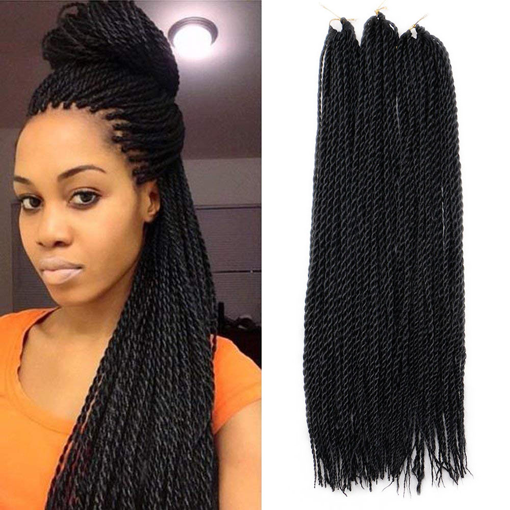 3x Pack Twist Crochet Braids Hair Synthetic Jumbo Braiding Twist Crochet Braids Hair Synthetic