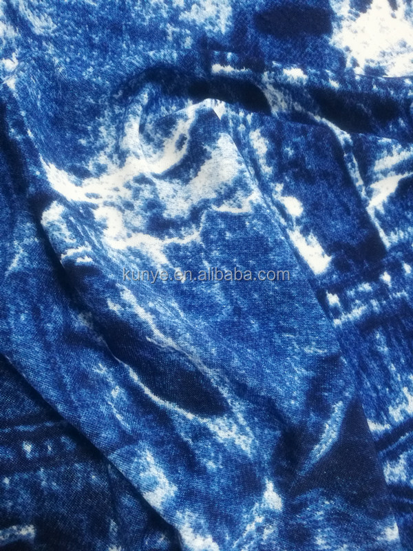 Горячая Распродажа, трикотажная ткань из полиэстера и лайкры яркого цвета с принтом