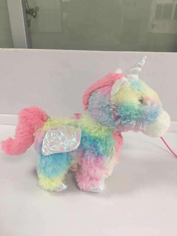 juguete de unicornio que camina