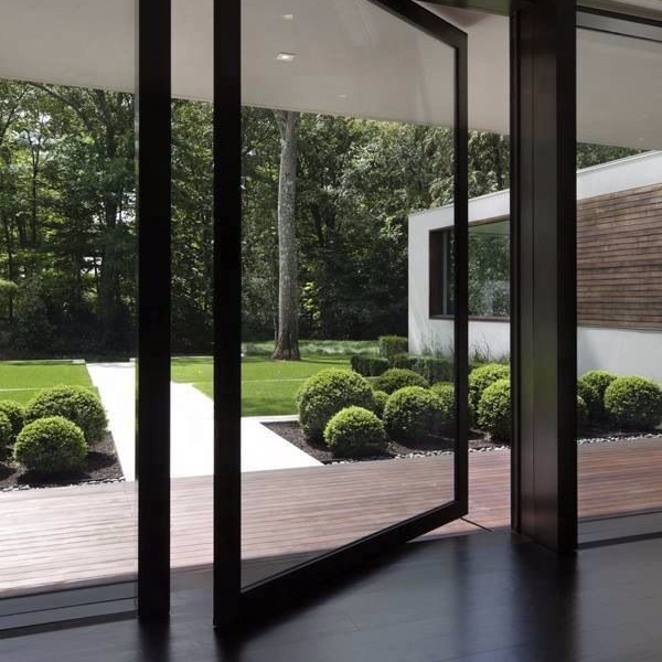 China Fabricante de luxo exterior portas de correr porta de entrada de aço francês