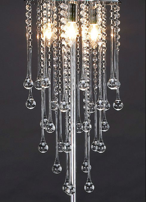 Modern Crystal bedroom standing Floor light