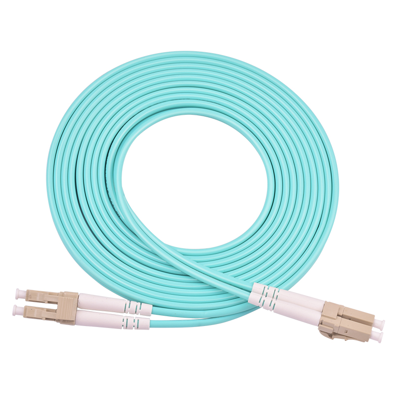 Fibre à plusieurs modes de fonctionnement Jumper Patch Cord optique 3M 5M 10m 10m LC-LC de duplex de câble à plusieurs modes de fonctionnement de la fibre OM3 d'OM3 LC/UPC-LC/UPC