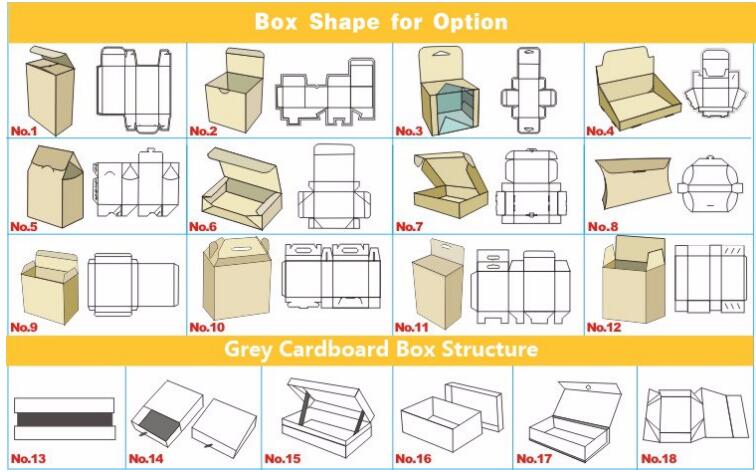 Hot Stamping Gold Foil Logo Printing Eyelash Packaging Paper Box Custom