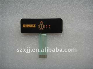 Один ключ/кнопка включения/выключения функции с двумя led мембранный переключатель