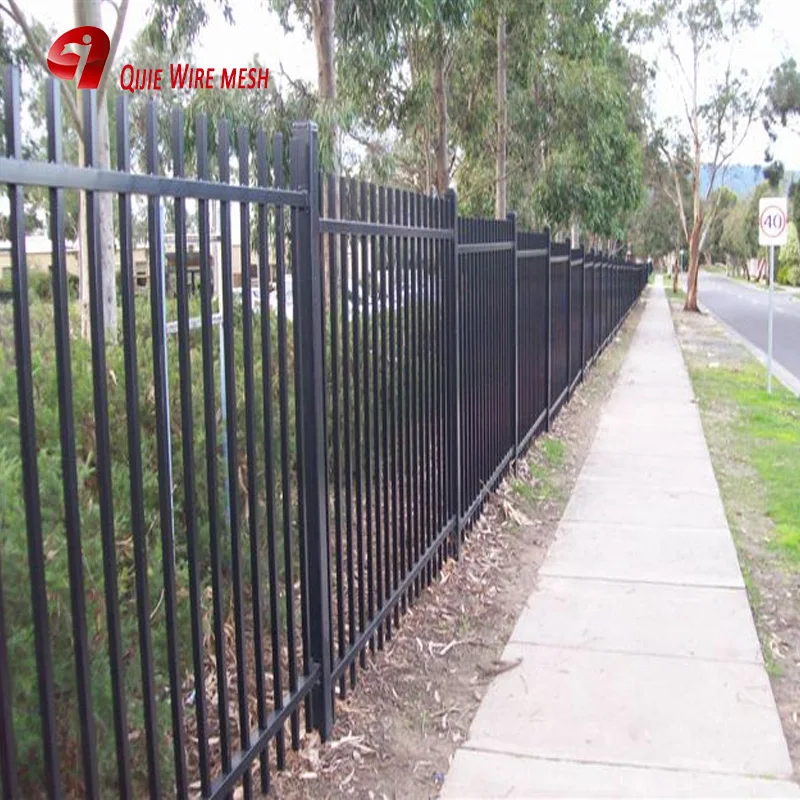 Best Price Powder Coated Square Post  Wrought Iron Aluminum Fence