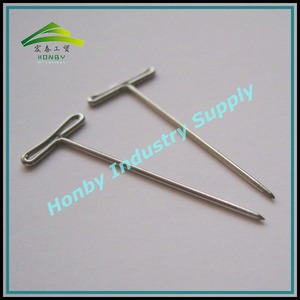 Apparel Design Supplies 1 Inch Nickel Plated Rustproof Steel Glossy T Pin For Apparel Design Sewing