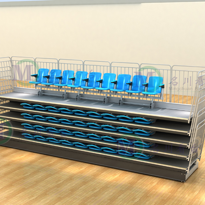 2017 Афины телескопические сидения стенд для бейсбола регби Развлечения Спортивные игры использовать Крытый мобильный стенд