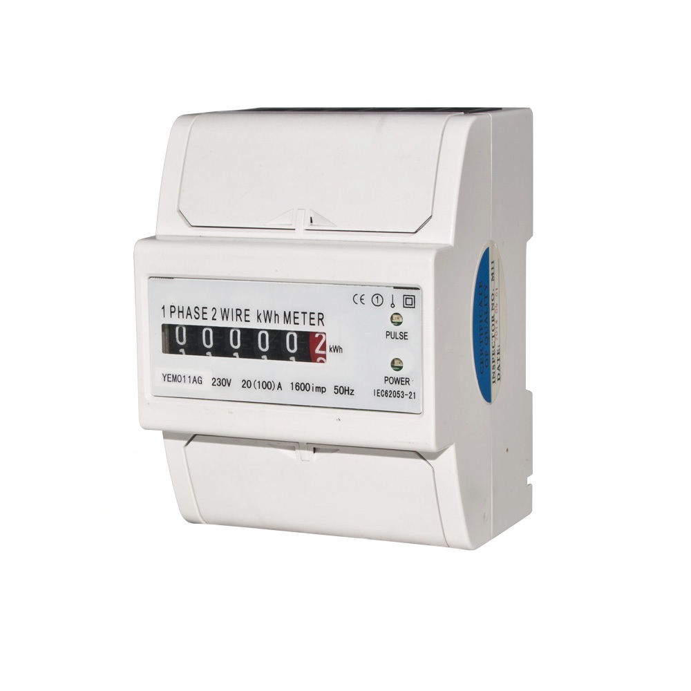 New 0-100 A 80-300 V AC DEL Numérique Din Rail électrique compteur 1 Phase D52-2042