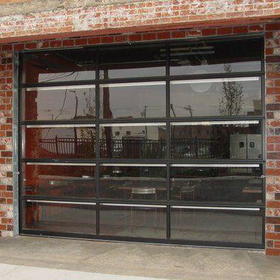 En aluminium 8x7 clair coulissante en verre porte de garage prix