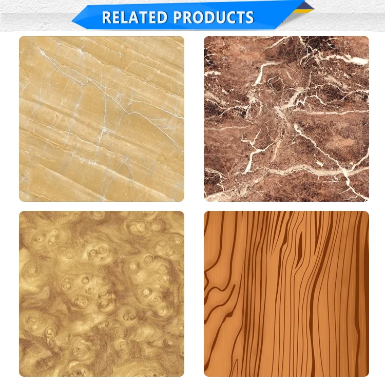 Feuille inoxydable d'acier inoxydable de stratification de feuille de grain d'usine de film en bois décoratif direct de PVC