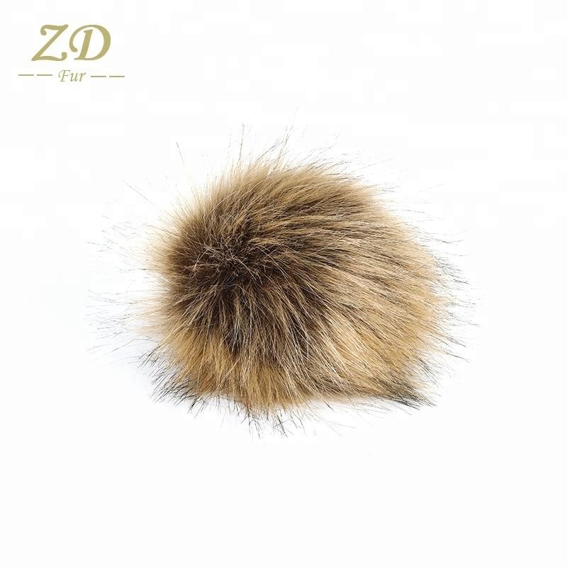 Азия пушистый помпон из искусственного лисьего меха