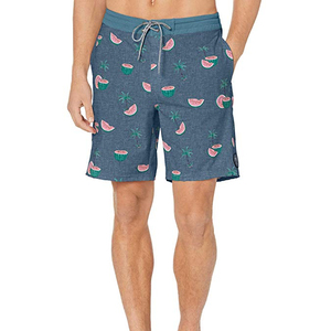 Environmental recycled polyester fabric men swimwear swim shorts