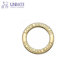Logo Engraved Swimwear Hardware Metal Bikini Buckle