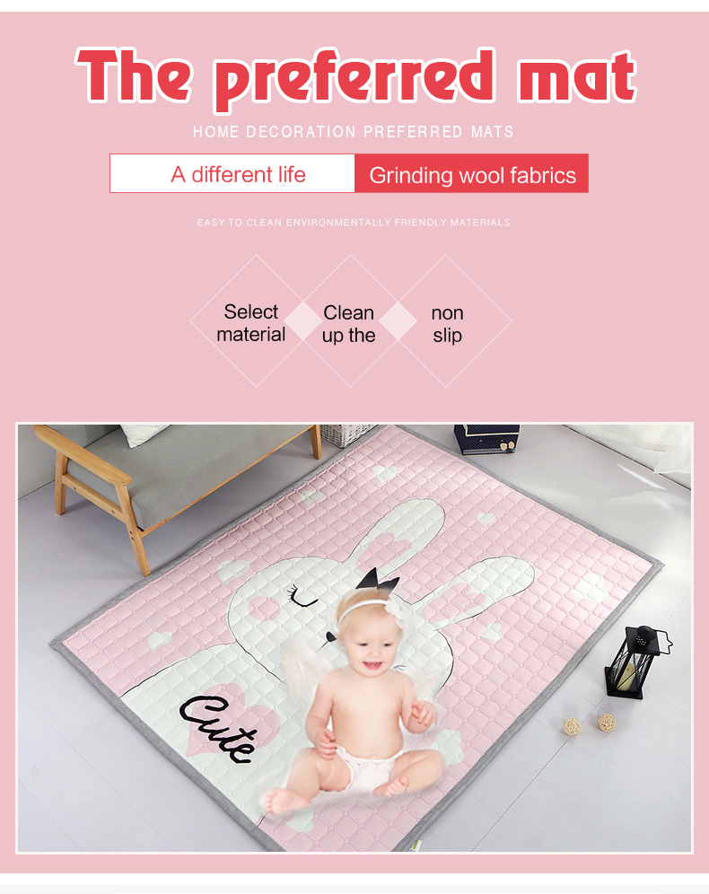 quilting printing carpet for baby protect pad baby crawling mat in winter baby play mats carpet out door carpet