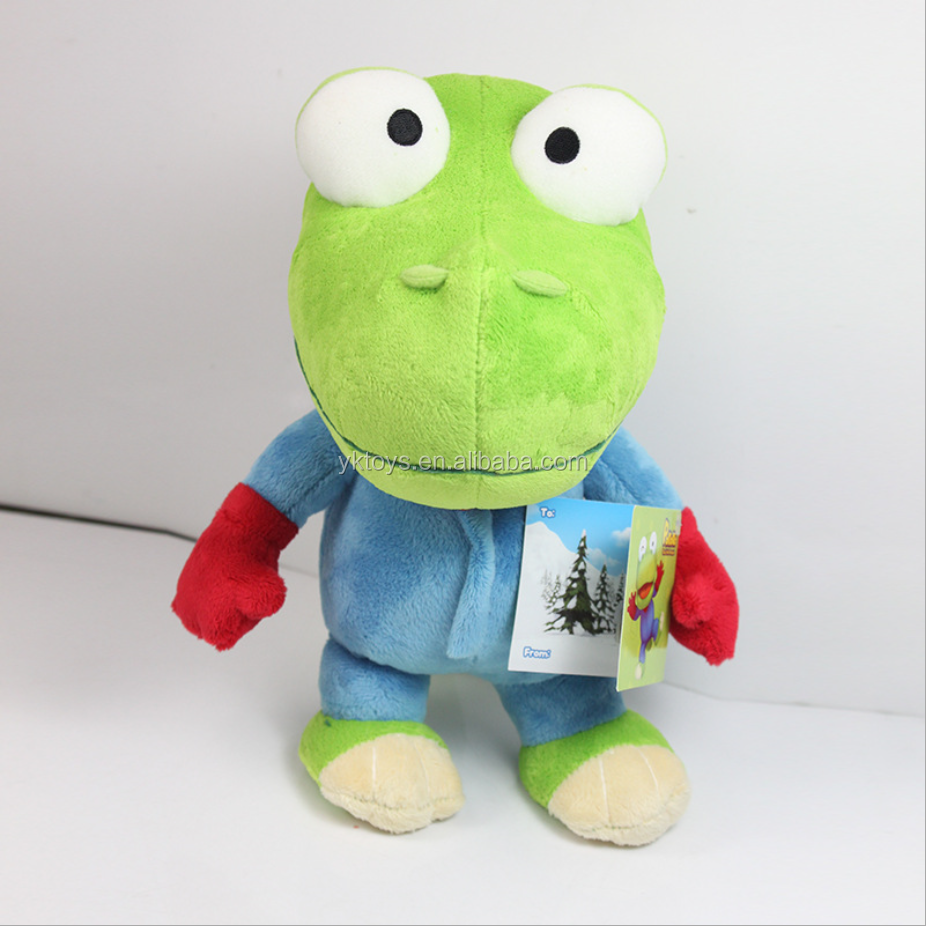 热销pororo毛绒玩具大眼绿色恐龙节日礼物