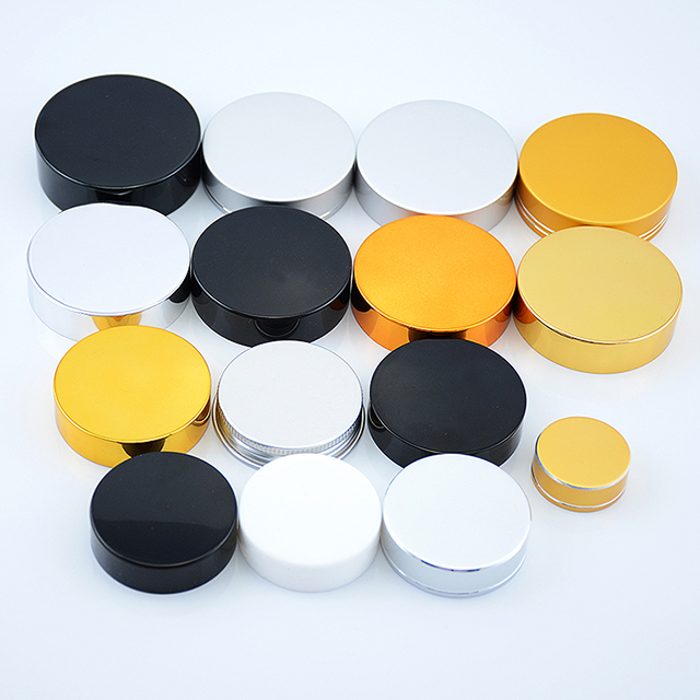 50ml 100ml l 200ml Blue Glass Cream Jars with Aluminum Lid Glass Cosmetic Jar