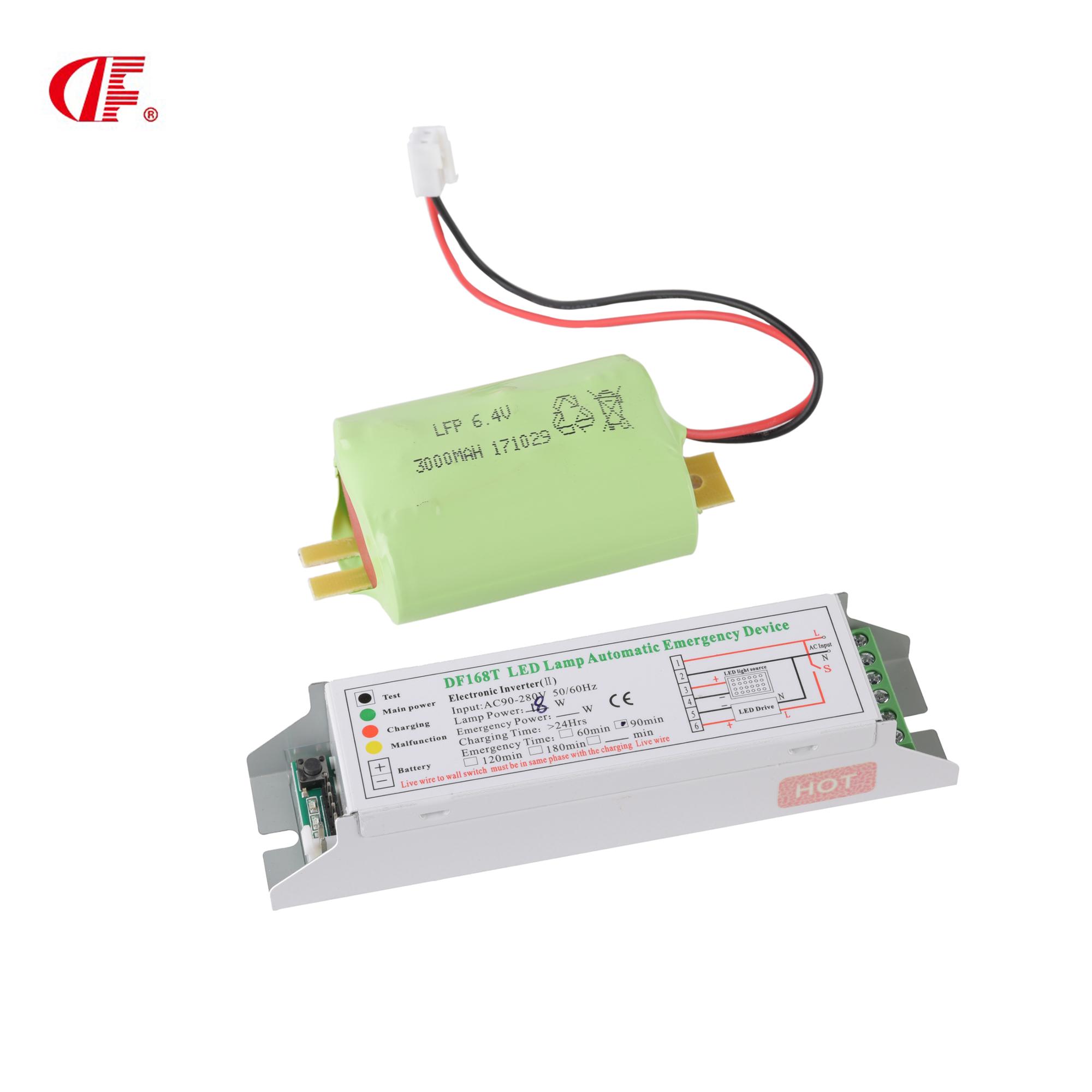 LED Emergency Power 168T Lithium Battery Emergency Battery Pack for Panel Light Dengfeng