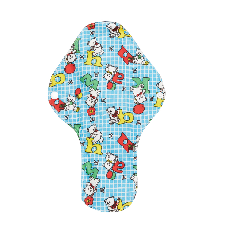 Моющиеся Многоразовые бамбуковые менструальные прокладки санитарная салфетка оптом