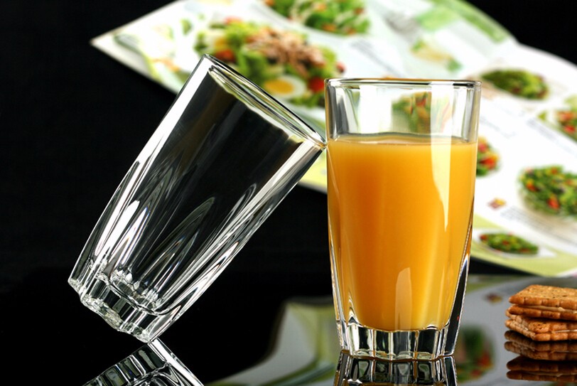 Round Milk Juice Glass Cup For Drink Water Drinking Glass Food Grade Material Transparent Whiskey Cup