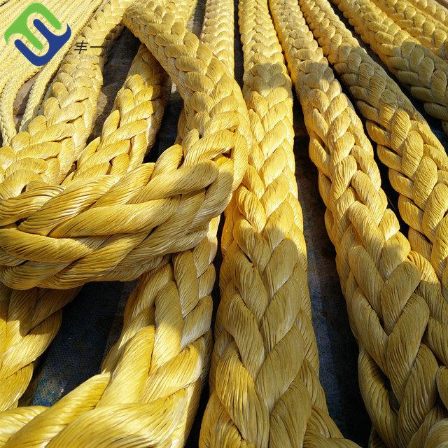 12 Strand Braided Uhmwpe Tug Boat Towing Rope Ship Mooring Hawser Rope