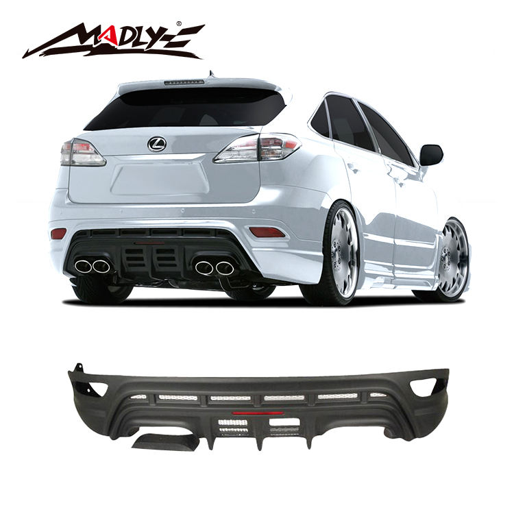 FITS 2010-2015 Lexus RX350 RX450H Rear Bumper Guard Black Powder Coated