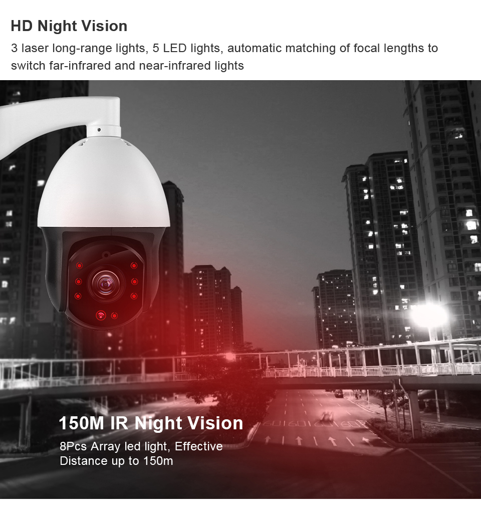 18x Optical Zoom Ptz Motion Tracking Camera De Surveillance Night Vision Outdoor P2P CCTV Security Camera