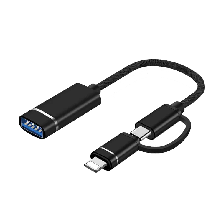 nylon braid type c otg adaptador mobil usb cable micro usb otg for cellphone to memory and function wxtention work