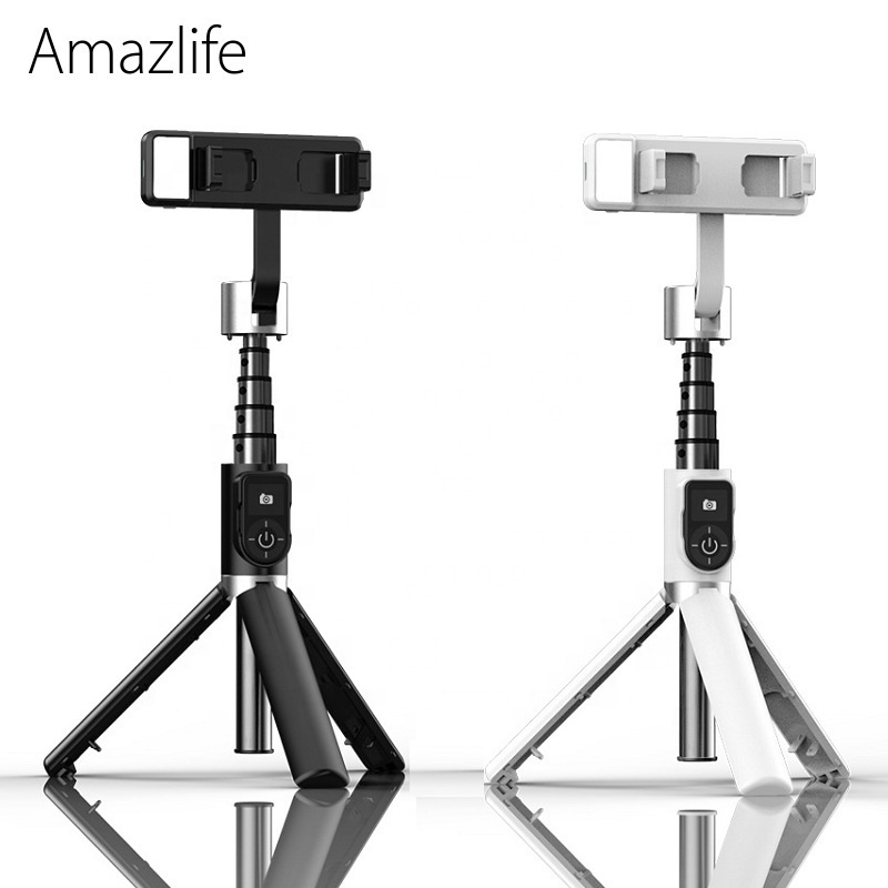Amazlife P70D беспроводной Bluetooths монопод мини смартфон штатив-Трипод стойка 3 в 1 светодиодное заполняющее освещение для съемки селфи-палка