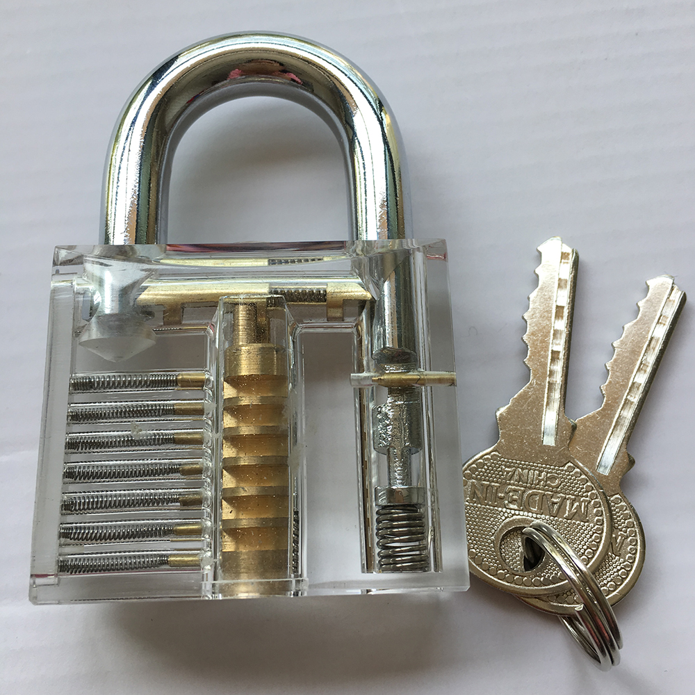 Pick Cutaway Inside View Padlock Lock Locksmith Practice Training Skill Set 279