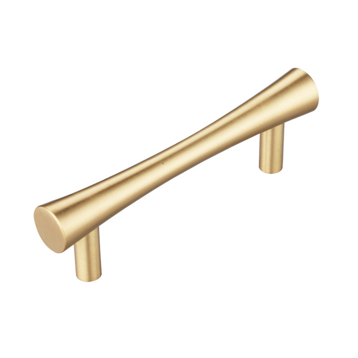 Ручки для шкафа, кухонные дверные ручки с двумя отверстиями, золотые латунные ручки для шкафа