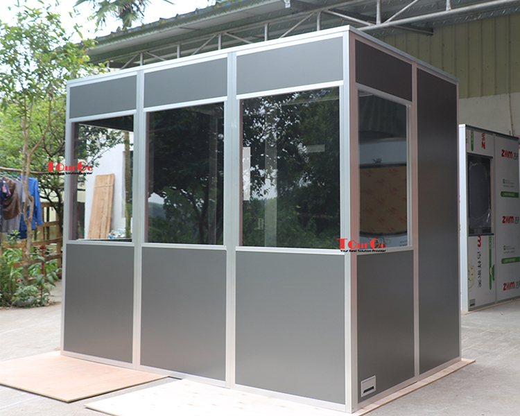 TourGo Dark Gray 3 - Person Soundprooof light-Weight Mobile Interpreter Booths