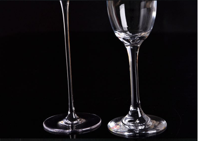 Customized logo design lead free stemless crystal wine glass