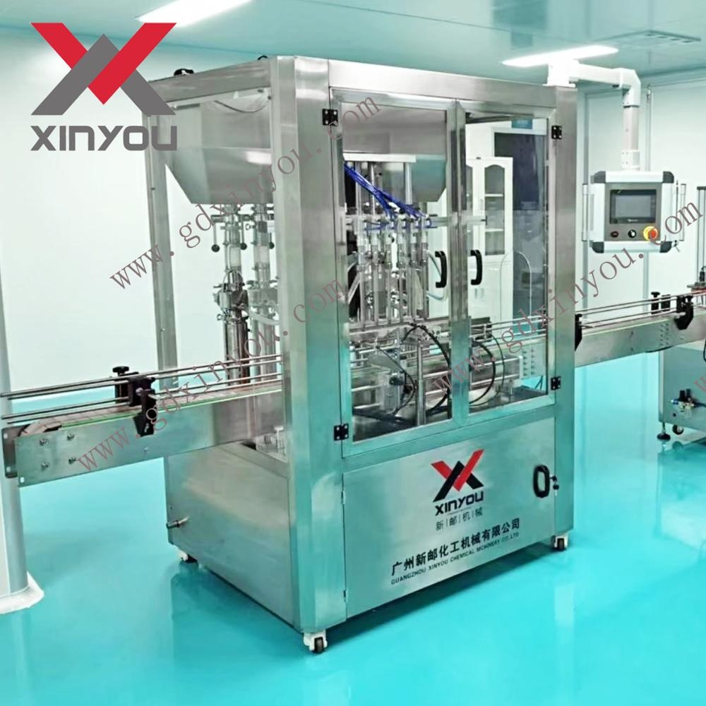 Полностью автоматическая машина для розлива и укупорки шампуня в бутылки из нержавеющей стали