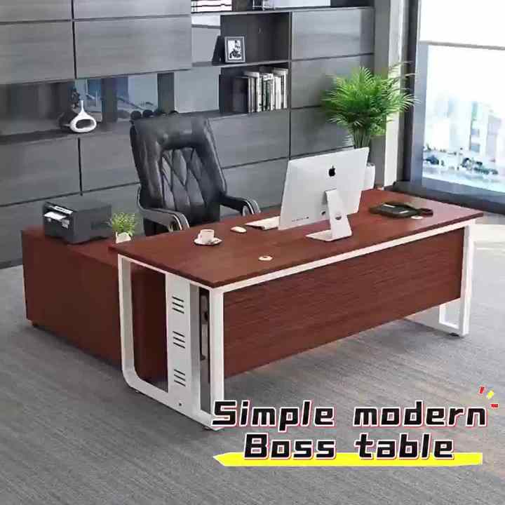 Cheap Modular Boss Office Desk Factory Direct Sales Office Furniture Modern  Simple Manager Executive Staff Desk - Main Image