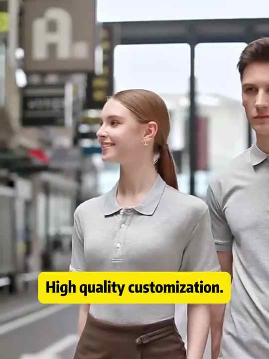 Hic Men's High Quality Polyester Shortsleeved Shirt Clothing 210g